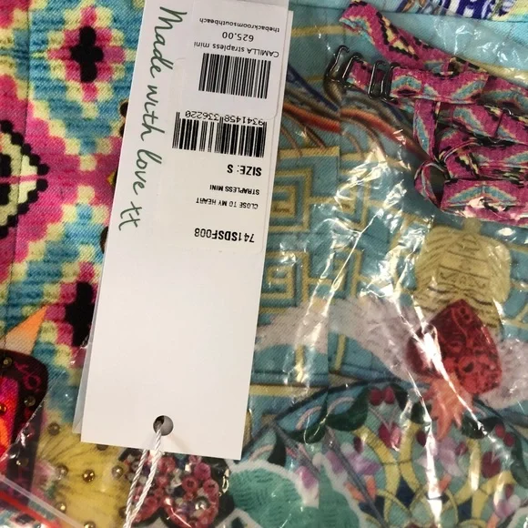 Camilla Multicolor Strapless Dress - Picture 2 of 12